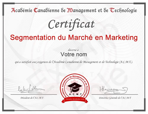 photo du certificat introduction management de l'académie canadienne de Management et de Technologie